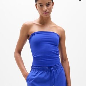 Athleta Blue Strapless Tank Top TUBE TOP